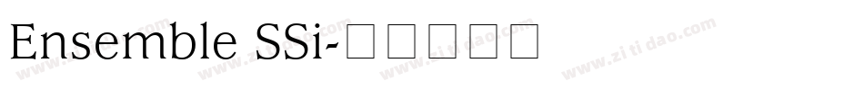 Ensemble SSi字体转换